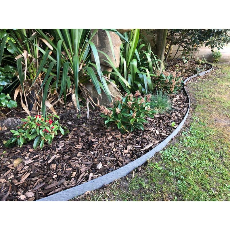 Ecolat Bordure de jardin H.14 cm rouleau - Gris 2000 - ECOO - Imagen 3