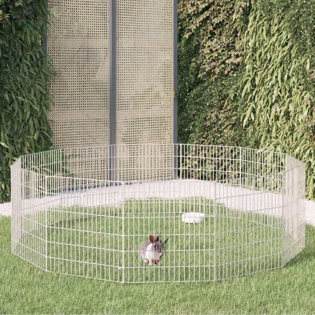 Vidaxl - Enclos d'animaux en liberté 12 panneaux 54x60 cm fer galvanisé vidaXL 171576