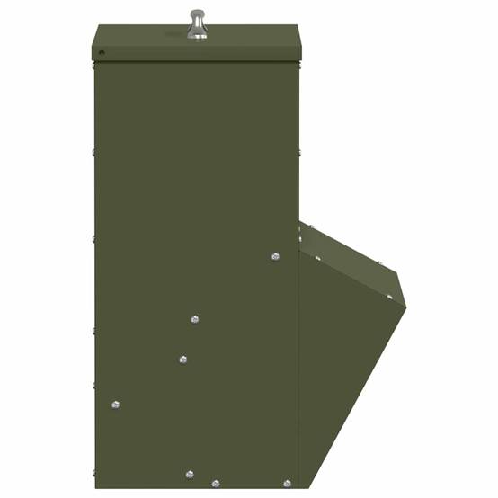 Distributeur Grain Compact Métal Poule 2kg Vert Olive - ComfortXL Outdoor Living - Image 5