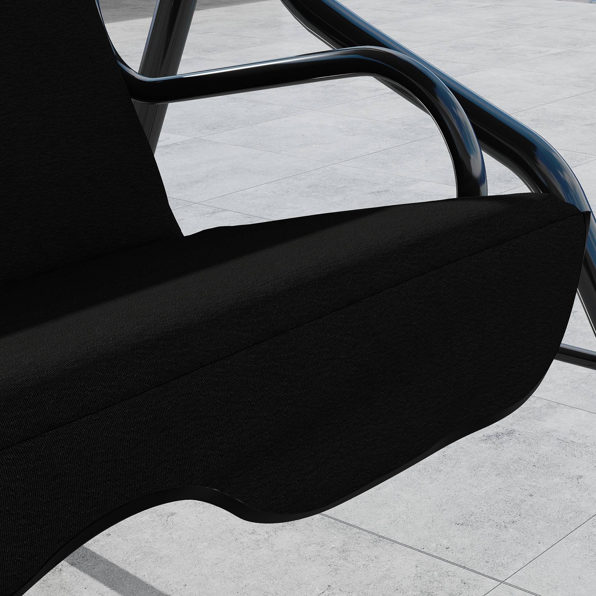 Balancelle 3 places acier jardin toit imperméable inclinable 170x153cm noir - ComfortXL Outdoor Living - Image 10