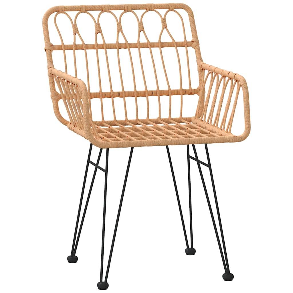 Ensemble Table et Chaises de Jardin en Poly Rotin pour 4 Personnes Idéal Terrasse Marron – ComfortXL Outdoor Living - Image 6