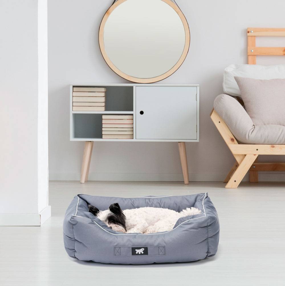 Ferplast - Ferplast Panier Chien Coussin Chien Petite taille Tissu anti-rayures Lavable en machine à 30°CMatelas pour chien imperméable 55 x 45 x 20 cm.Gris - Imagen 3