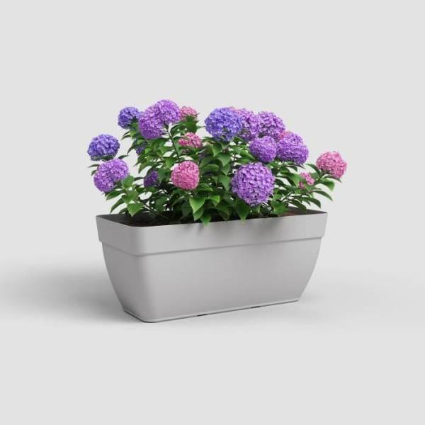 Artevasi - Jardiniere Capri Campana Xl - Plastique - 80 Cm - Gris Clair - Artevasi - Imagen 2