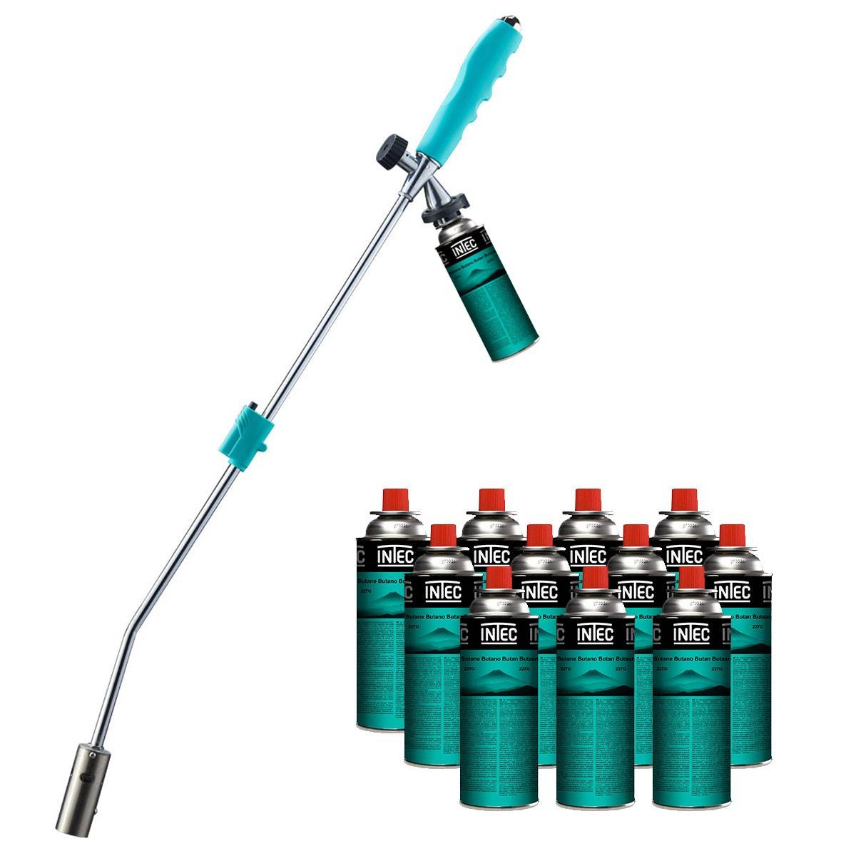 Désherbeur thermique Brule Herbes + 12 Cartouches de gaz 250g KZ GARDEN - Imagen 1