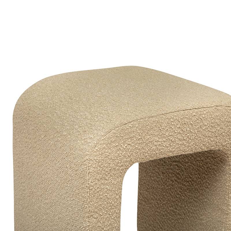 Tabouret bouclette Sevi beige Atmosphera - Imagen 3