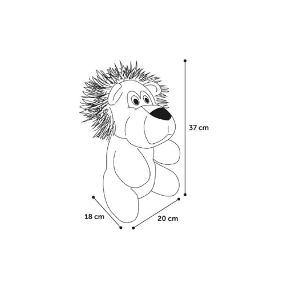 Flamingo - Peluche Henny Lion couleur brun 37cm jeux pour chien - Imagen 7
