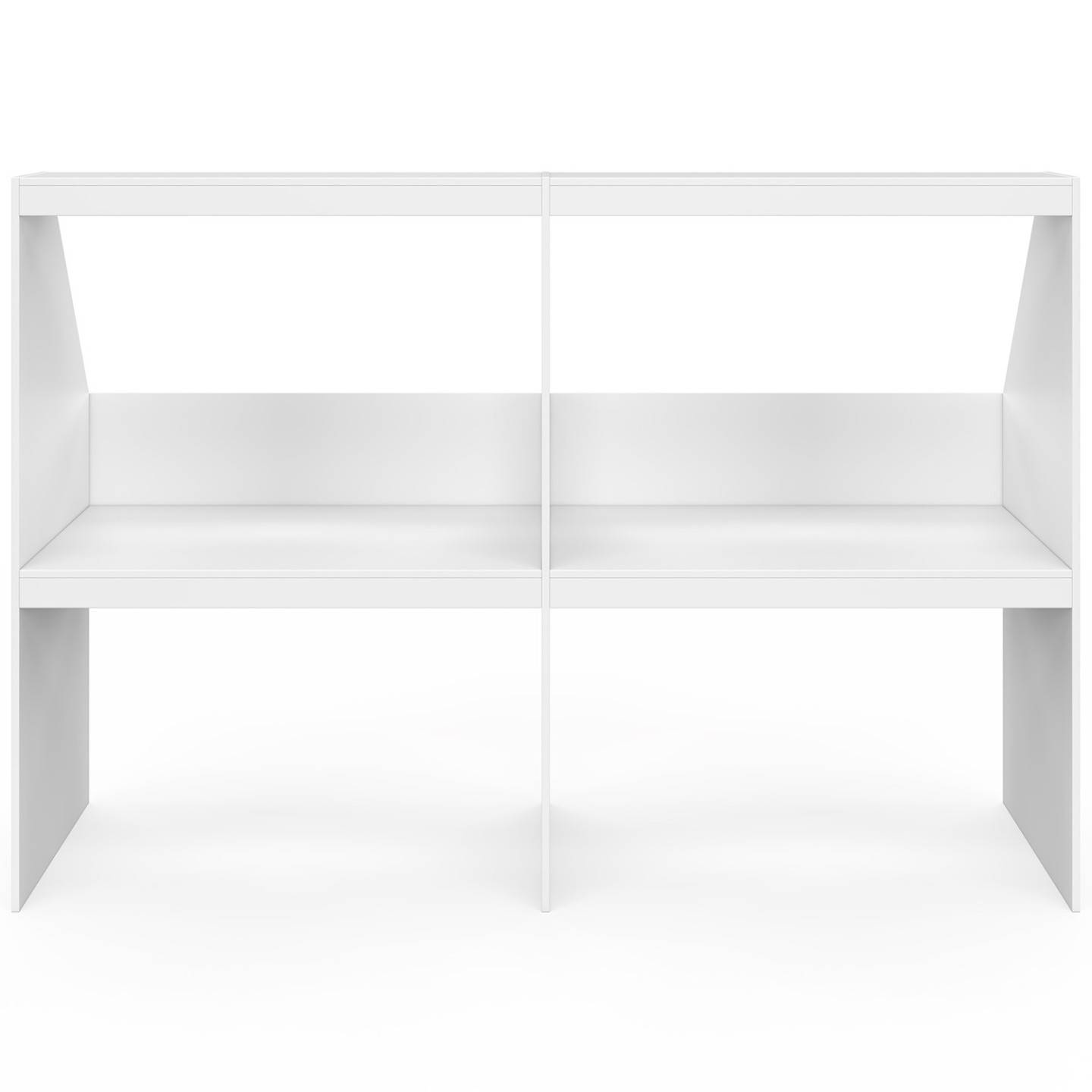 Etagère sous pente 4 cases TOMI 160 x 50 x 110/70 cm blanc - Image 3