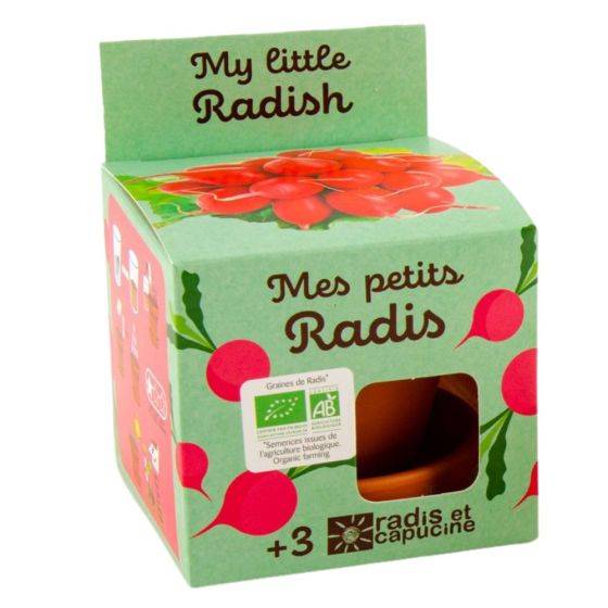 Radis et Capucine - Radis et Capucine - Kit plantation - Radis bio - 8cm - Imagen 1