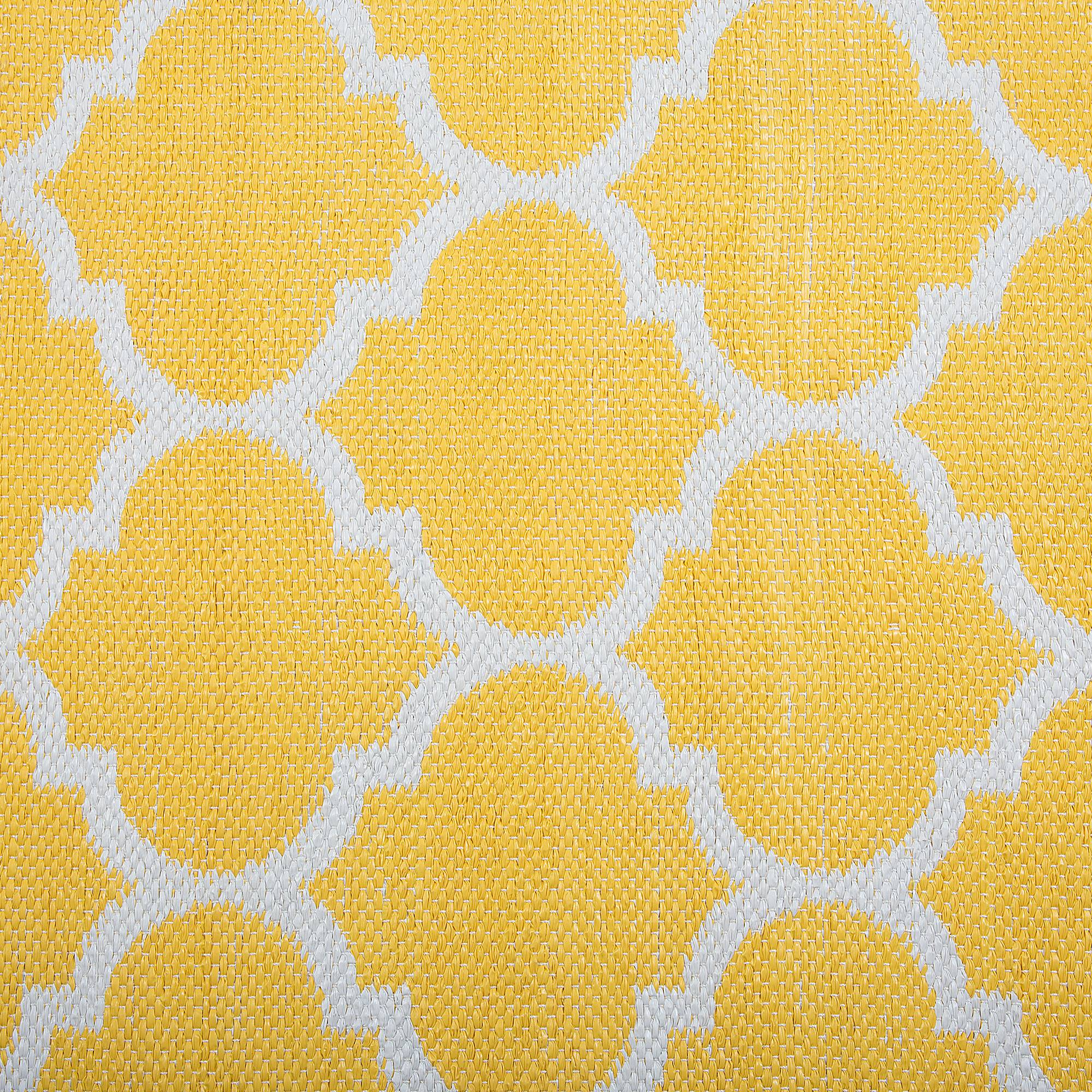 Beliani - Tapis Beige en PVC 140 x 200 cm Réversible Fabriqué à la Main pour Salon Moderne Matière Robuste Facile à Entretenir - Imagen 7
