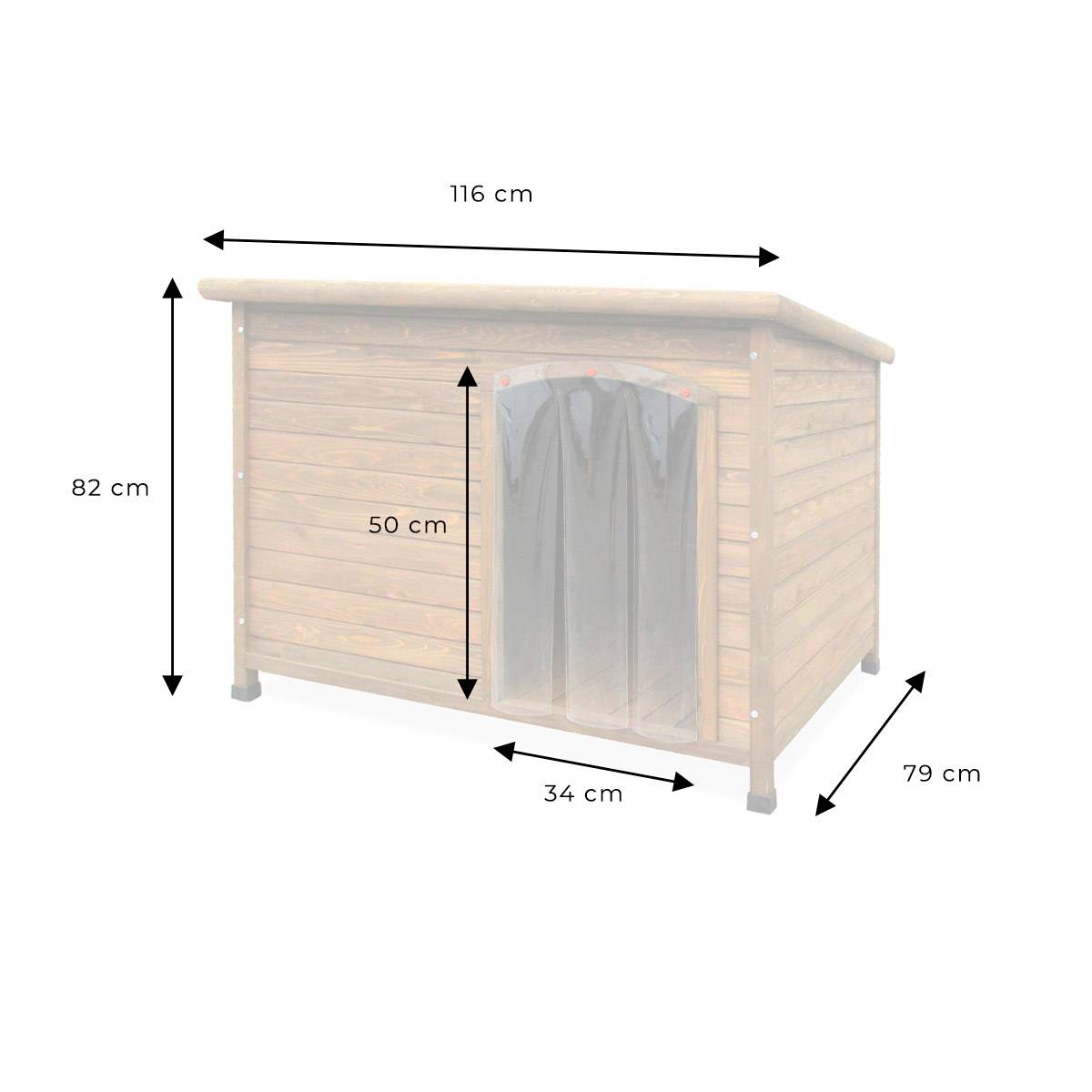 Niche chien LUCKY L - Cémonjardin - Imagen 5