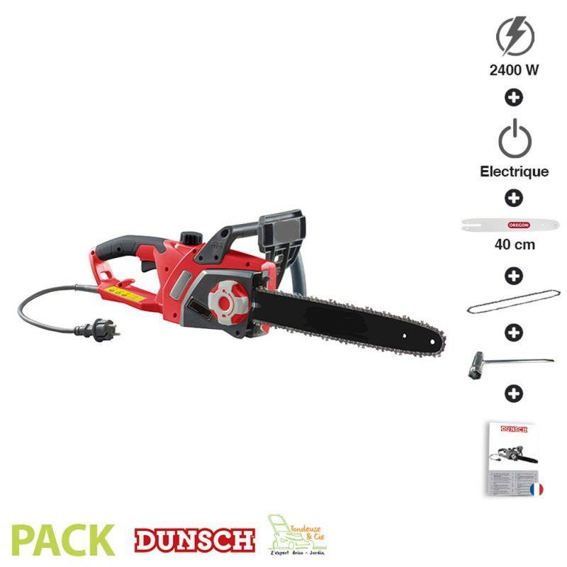 Tronçonneuse électrique 2400W guide Oregon 40cm tension automatique Dunsch DU30240-40ATF - Imagen 1