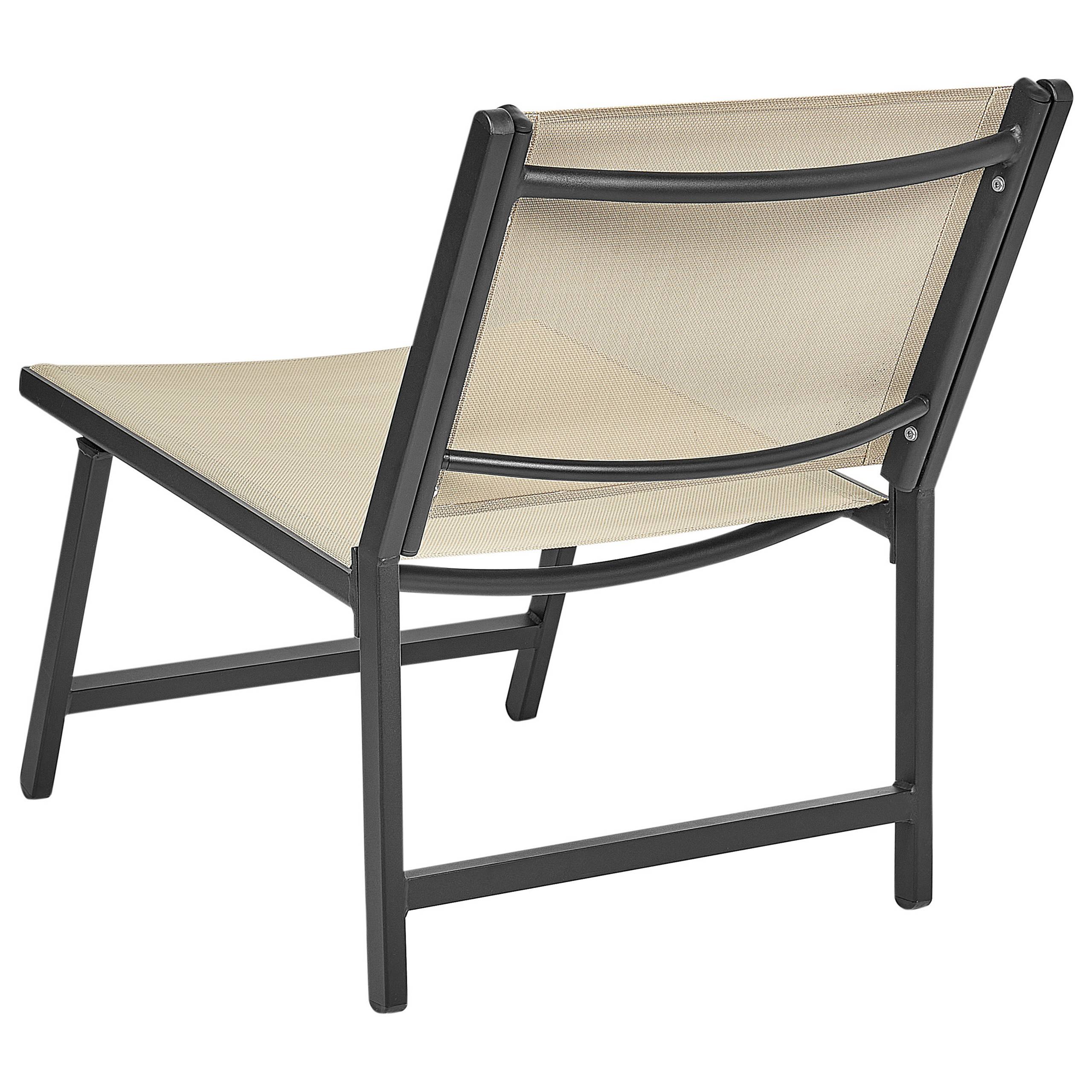 Beliani - Chaise de jardin Revêtement textile Beige MARCEDDI - Beliani - Imagen 7