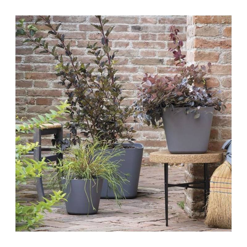Deroma - Pot De Fleurs Carré - Deroma - Origin - 12 L - Gris - Imagen 3