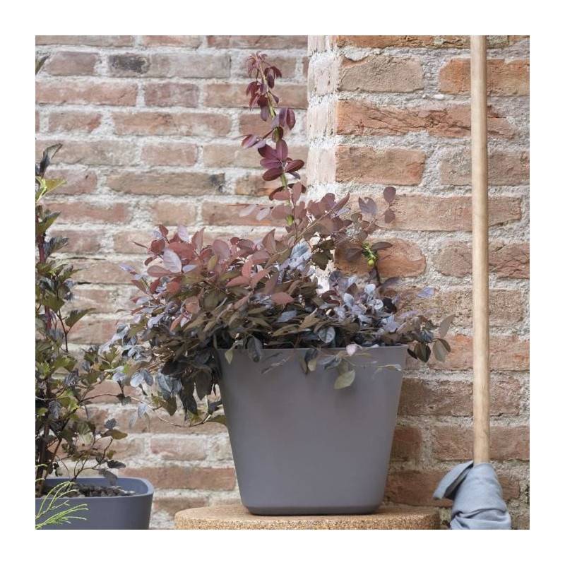 Deroma - Pot De Fleurs Carré - Deroma - Origin - 12 L - Gris - Imagen 2