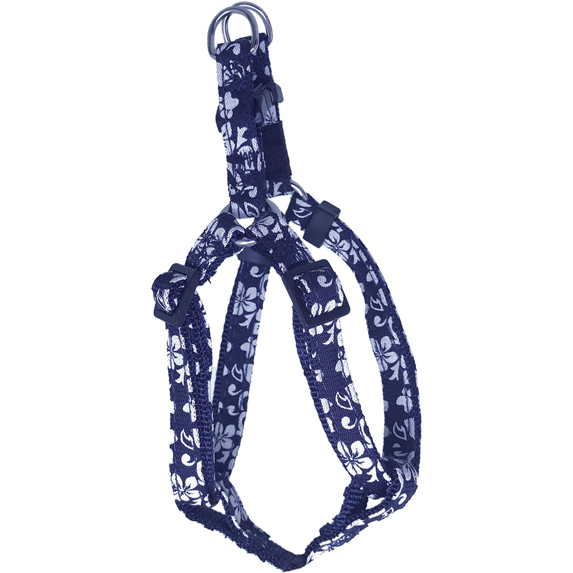 Harnais chien Tahiti nylon bleu Taille : S DOOGY CLASSIC