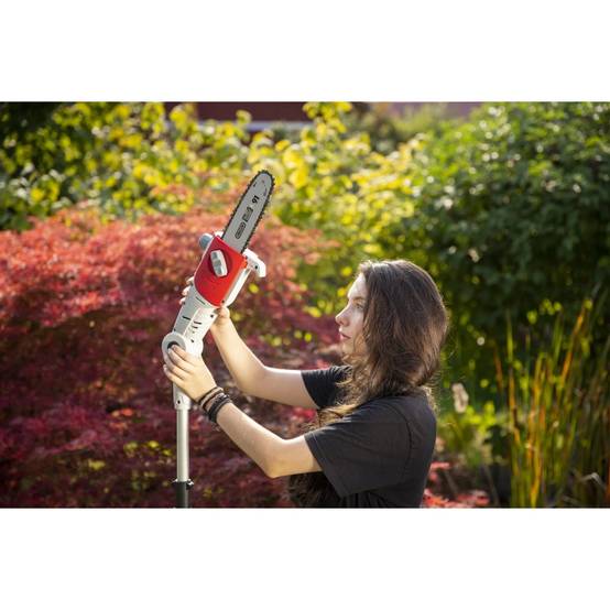 Elagueur sur perche 20V Télescopique jusqu'à 4m - Elagueuse Guide Oregon 20cm- Inclus Batterie lithium 2.0Ah+ Chargeur IKRA - Image 4