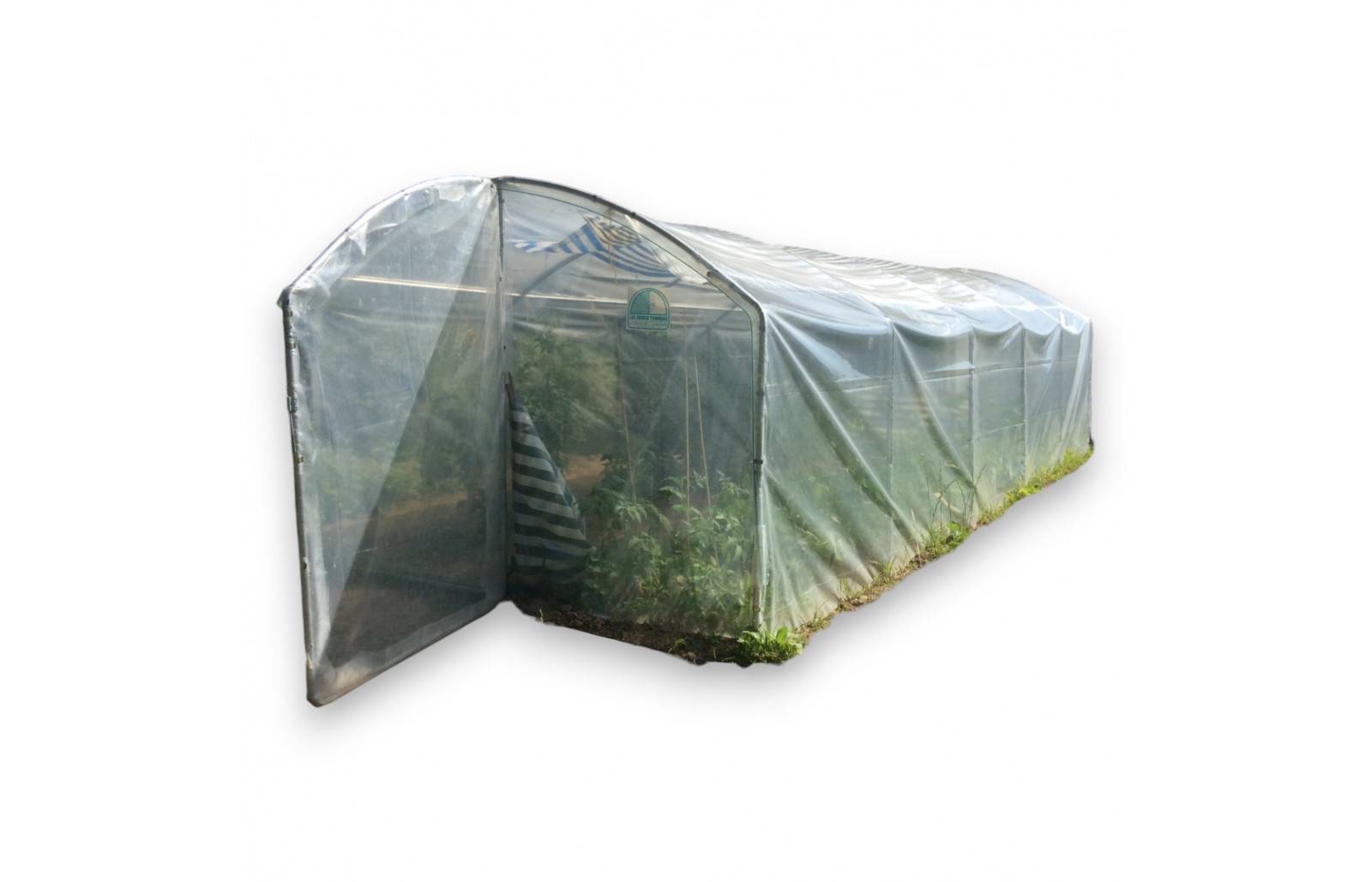 Serre tunnel de jardin - 27m² -  3 x 9 m - pieds droits - haute résistance à petit prix - LES SERRES TONNEAU - Image 2