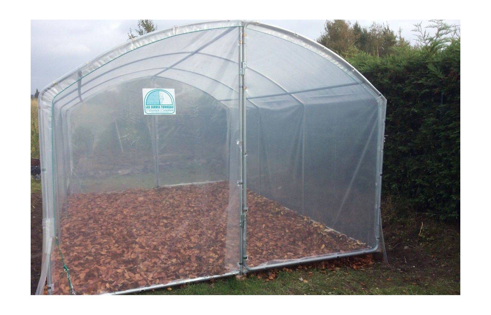 Serre tunnel de jardin - 27m² -  3 x 9 m - pieds droits - haute résistance à petit prix - LES SERRES TONNEAU - Image 9