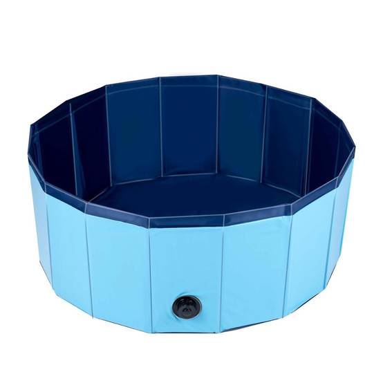 Piscine pour Chien PVC Ø 80 x 30 Cm Sol Antidérapant Jeu d'eau pour Animaux KZ GARDEN - Imagen 2