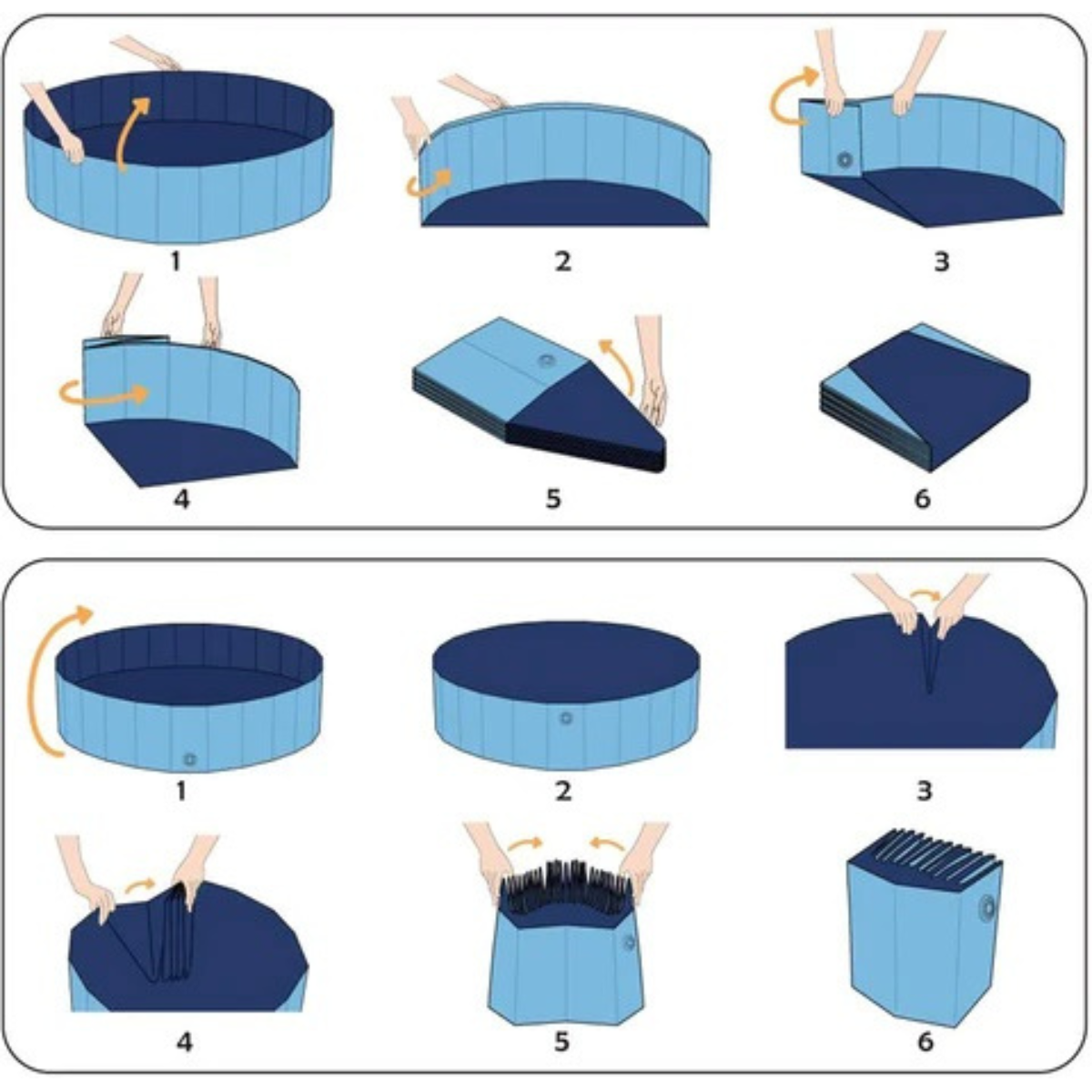 Piscine pour Chien PVC Ø 80 x 30 Cm Sol Antidérapant Jeu d'eau pour Animaux KZ GARDEN - Imagen 6