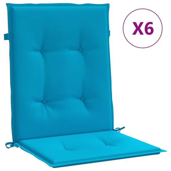 Coussins de chaise de jardin tissu Oxford bleu 100 x 50 x 3 cm - PANGIVO - Image 2
