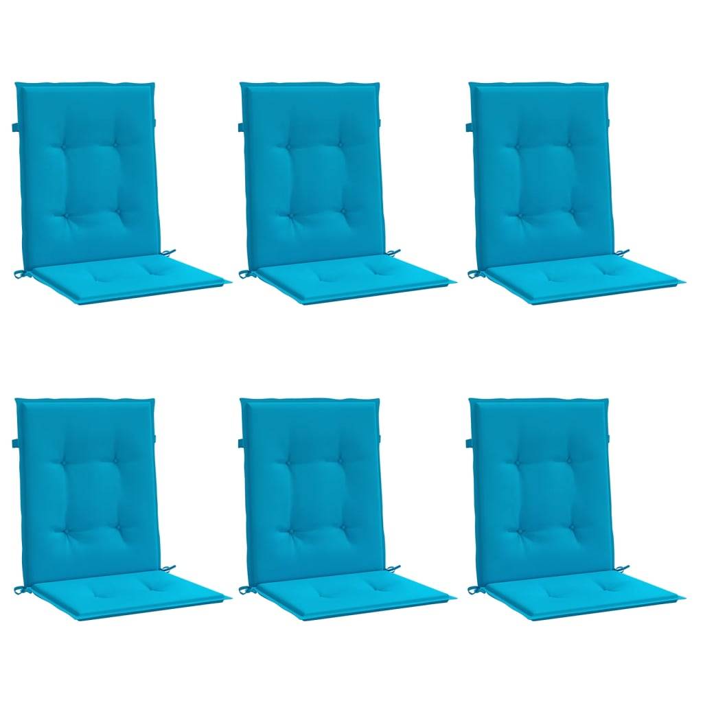 Coussins de chaise de jardin tissu Oxford bleu 100 x 50 x 3 cm - PANGIVO - Image 3