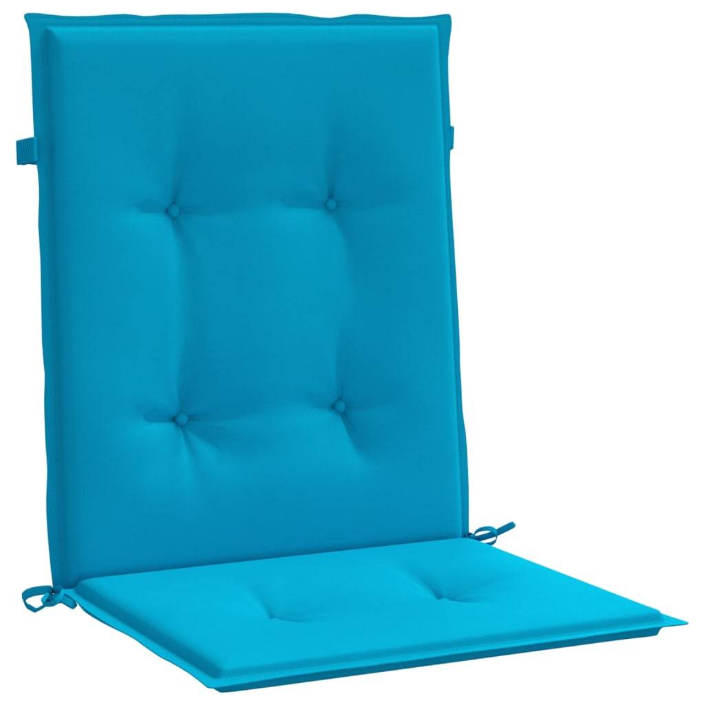 Coussins de chaise de jardin tissu Oxford bleu 100 x 50 x 3 cm - PANGIVO - Image 4