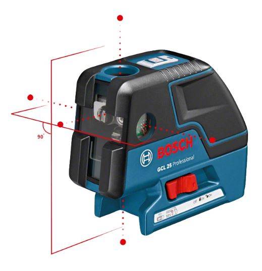 Bosch - Laser points et lignes GCL 25 Professional + 4 piles 1,5V - BOSCH - 0601066B00 - Imagen 3