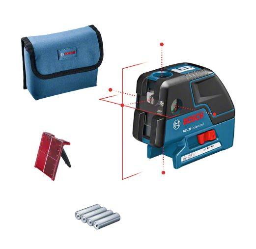 Bosch - Laser points et lignes GCL 25 Professional + 4 piles 1,5V - BOSCH - 0601066B00 - Imagen 1