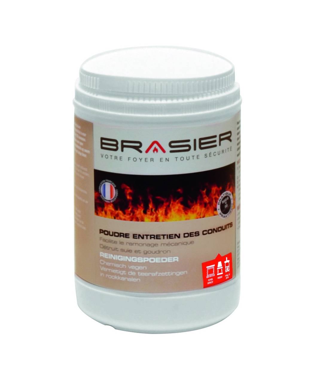 Poudre de ramonage catalytique Brasier – Pot de 900 g