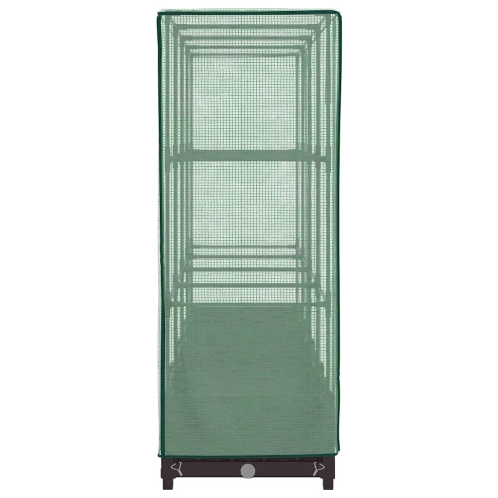 ComfortXL - Carré potager surélevé avec serre aspect rotin pour balcon jardin Brun 160x40cm – ComfortXL Outdoor Living - Image 5