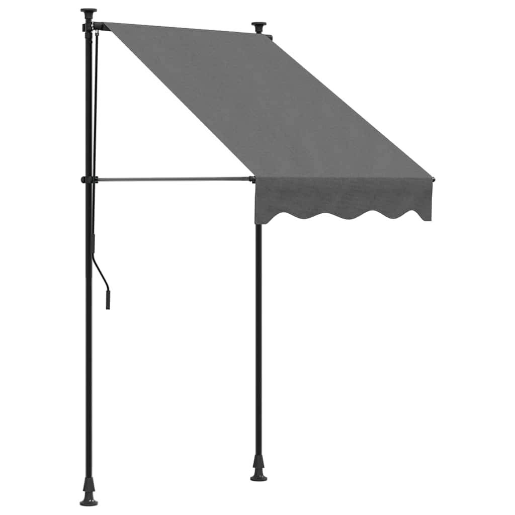 ComfortXL - Store de Balcon sans Perçage Acier Rétractable Manuel Hauteur Réglable pour Fenêtre Anthracite 100x150 cm – ComfortXL Outdoor Living - Image 2