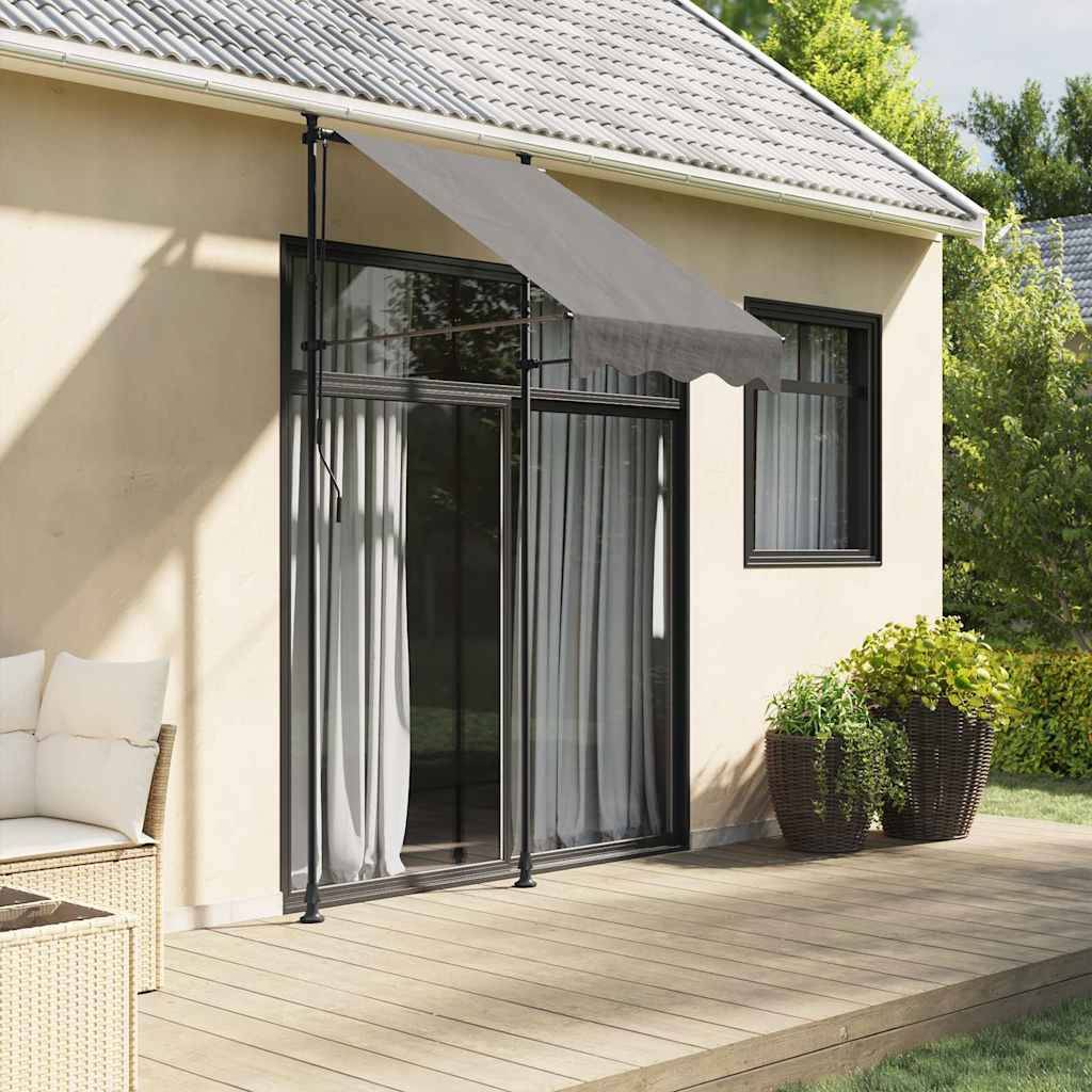 ComfortXL - Store de Balcon sans Perçage Acier Rétractable Manuel Hauteur Réglable pour Fenêtre Anthracite 100x150 cm – ComfortXL Outdoor Living