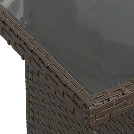 Canapé Extérieur 6 Sièges Résine Tressée Marron et Crème Idéal pour Détente et Apéritif Jardin – ComfortXL Outdoor Living - Image 7
