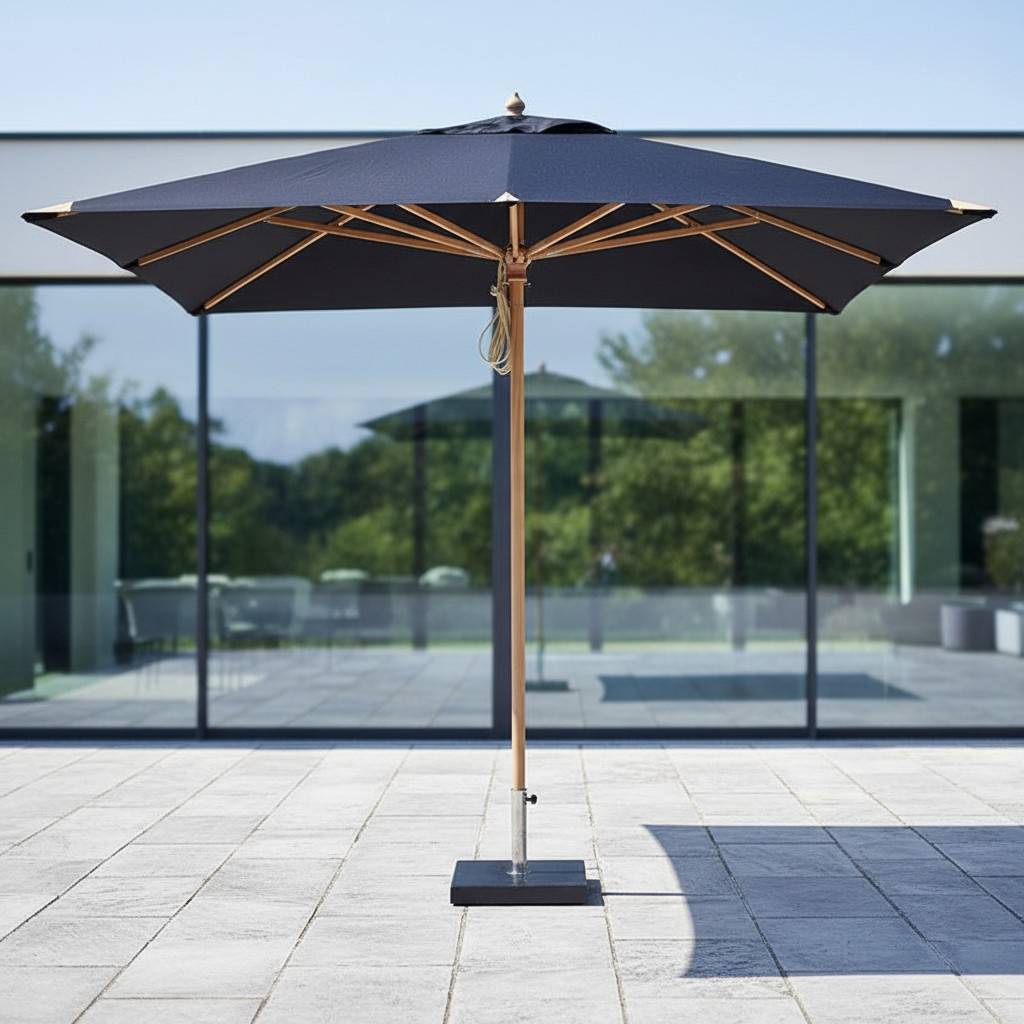 Parasol droit noir 3x3 m Pegasia - Gecko Jardin - Imagen 1