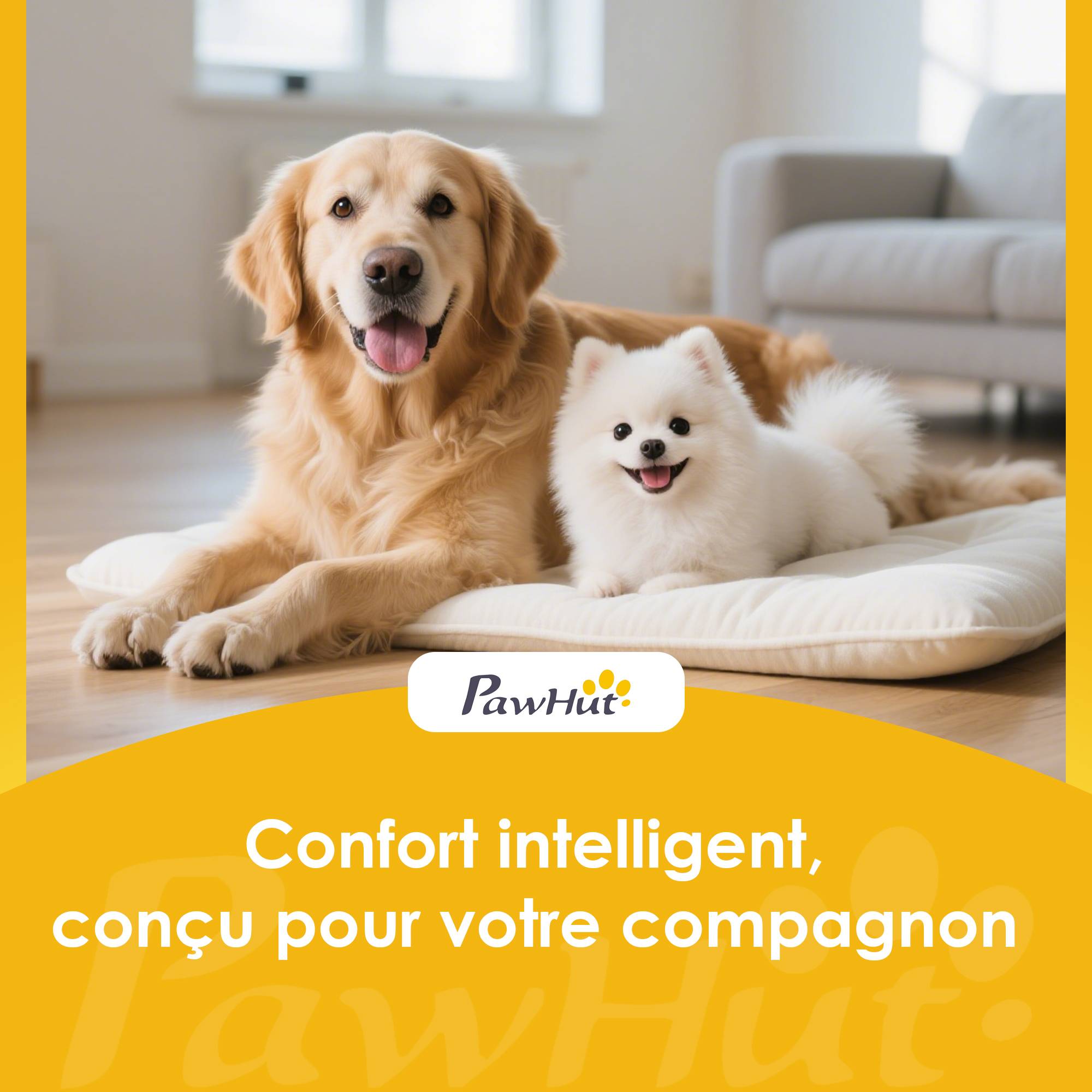 Canapé pour chien chat lit pour chien surélevé, assise de tapis frais, accoudoirs, en velours doux 63 x 41 x 17 cm, vert - Image 9