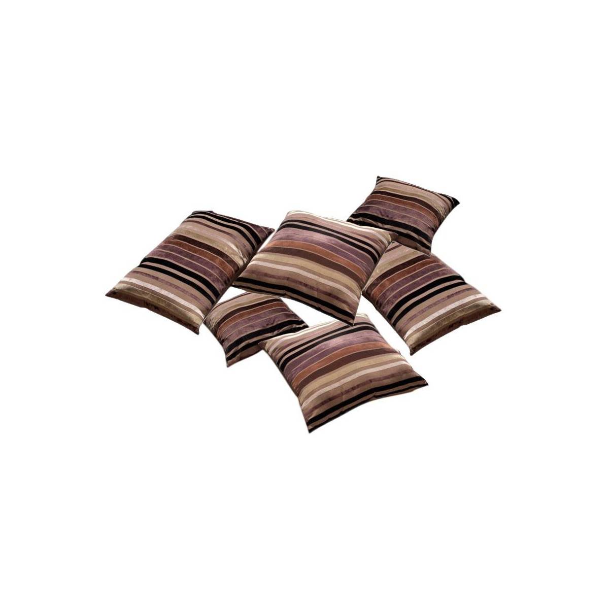 Proloisirs - Coussins déhoussables Décor charme en coton (Lot de 6) - Imagen 1