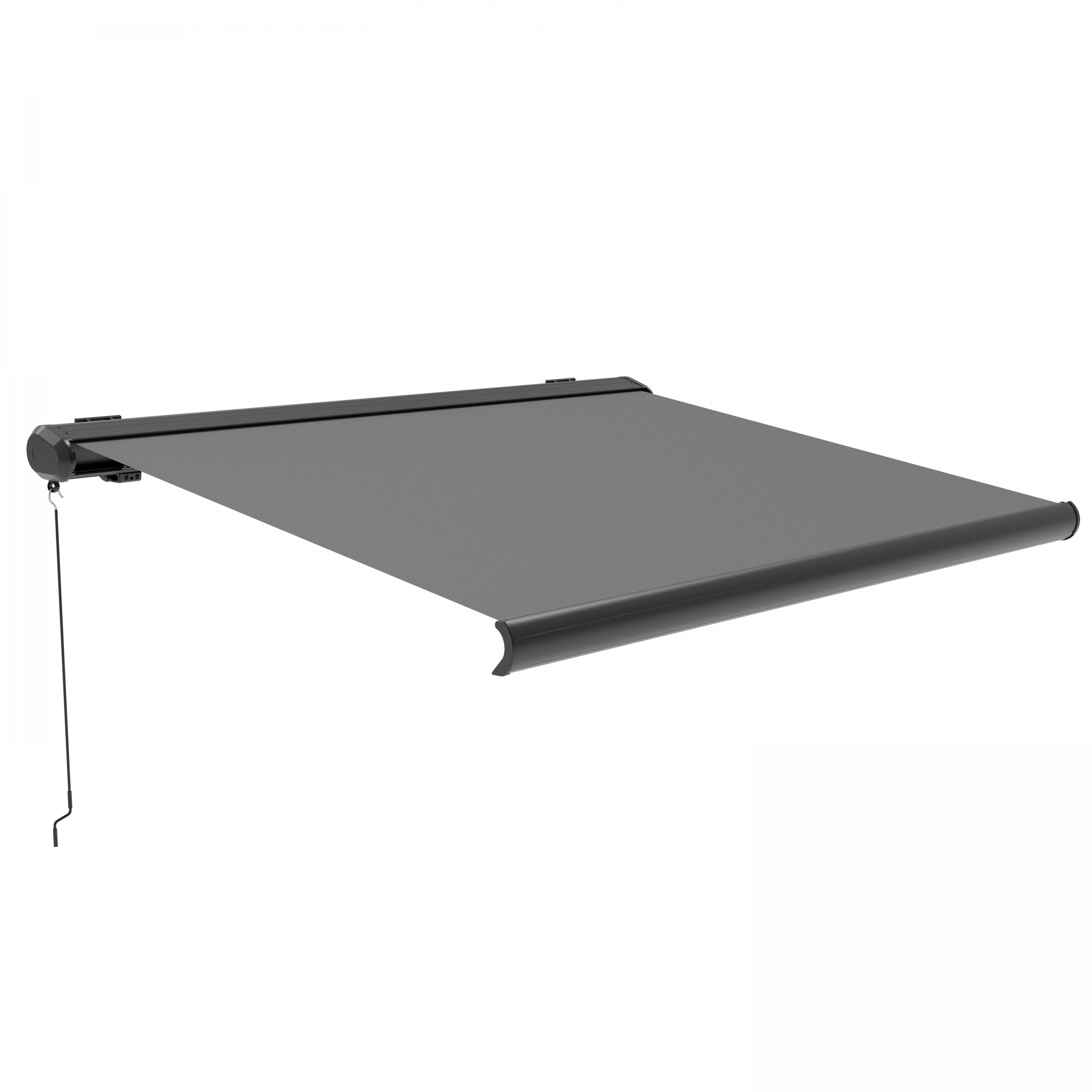 Oviala - Store banne coffre integral 2.95x2.5m aluminium gris Caleta - Oviala - Imagen 1