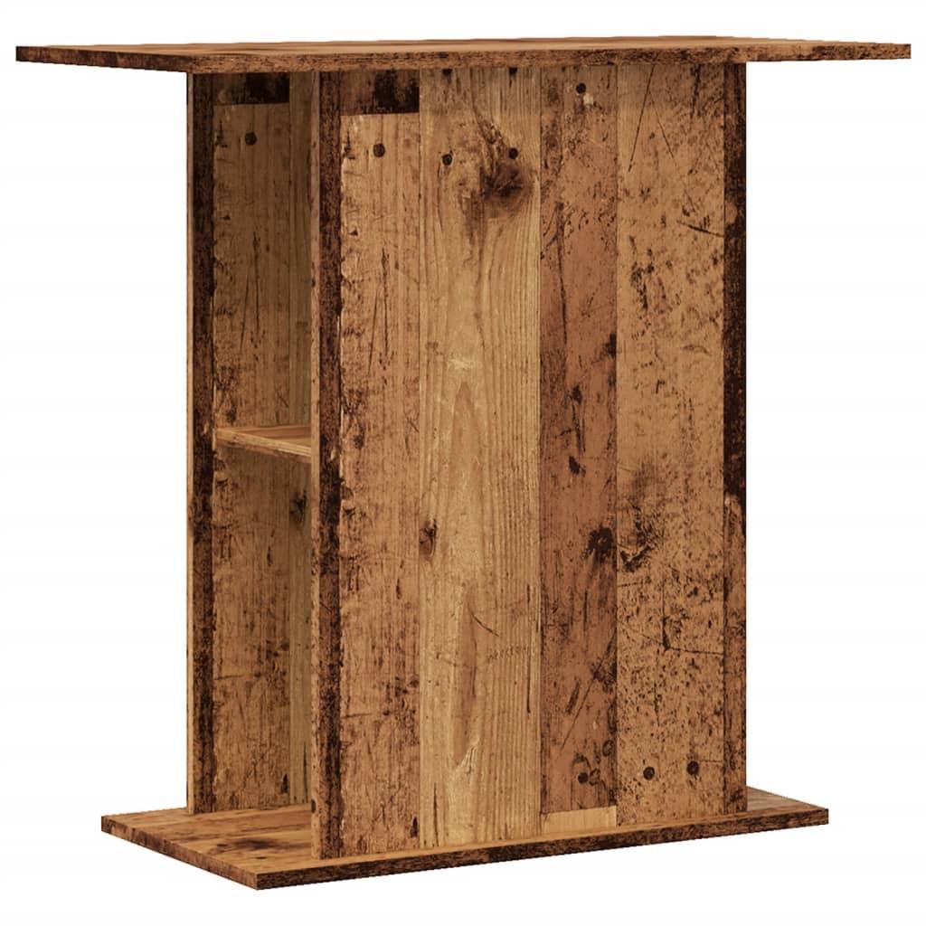 Support pour aquarium Bois Ancien avec Étagères de Rangement 36x75x72,5 cm - ComfortXL Outdoor Living - Image 2