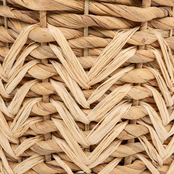 Vase en fibres naturelles tréssées H 35 cm - Image 2