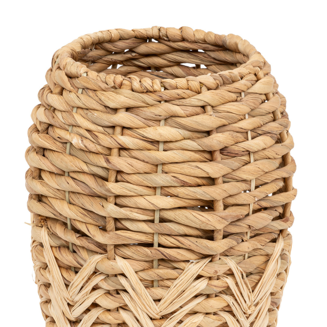 Vase en fibres naturelles tréssées H 35 cm - Imagen 3
