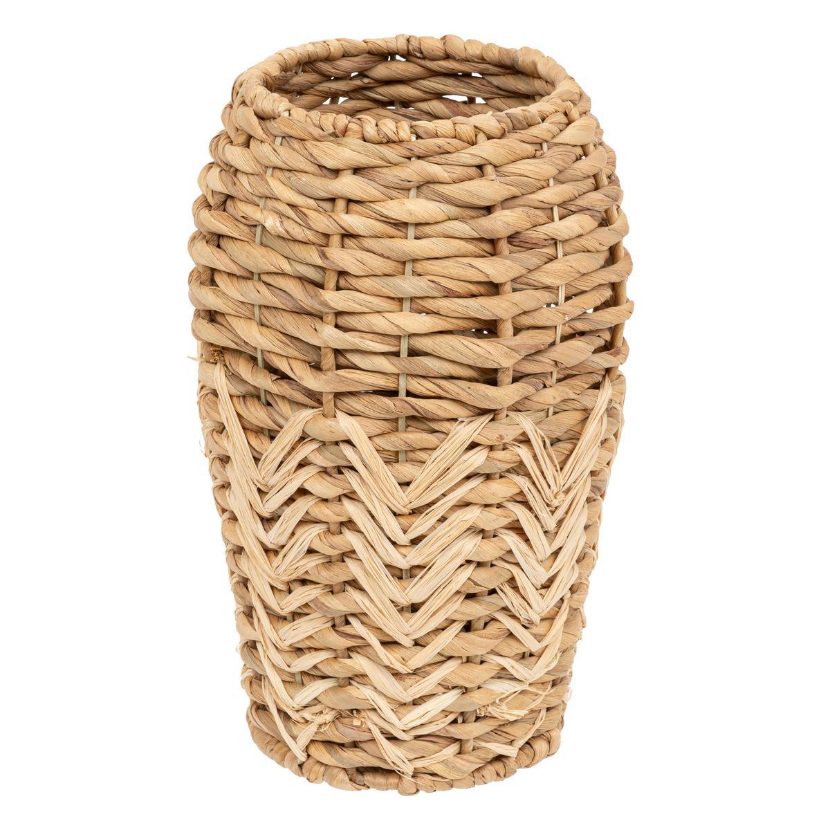 Vase en fibres naturelles tréssées H 35 cm - Imagen 1