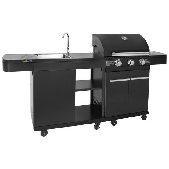 Cuisine extérieure modulable FYRA - 3 brûleurs - COOK'IN GARDEN - Imagen 1