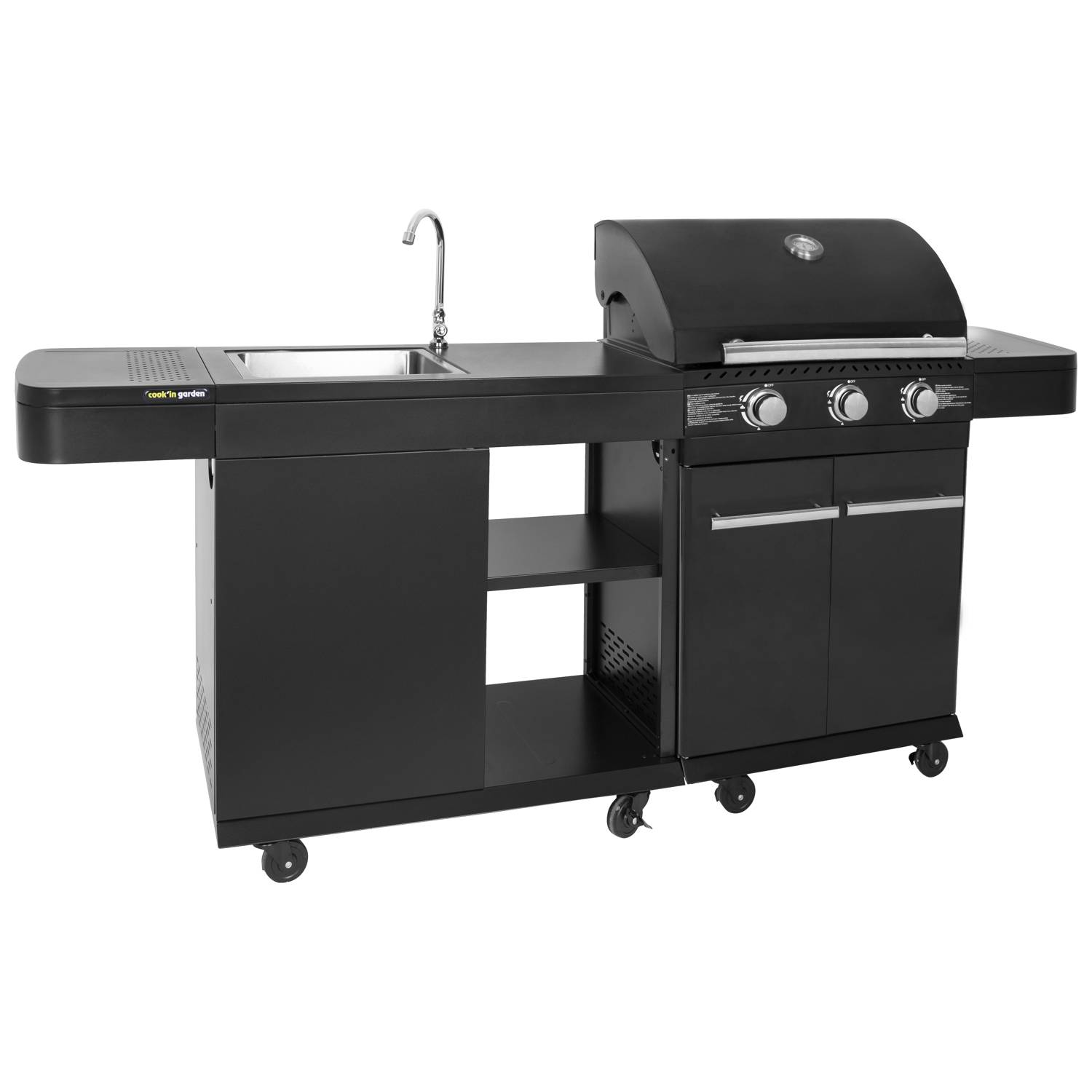 Cuisine extérieure modulable FYRA - 3 brûleurs - COOK'IN GARDEN - Imagen 1