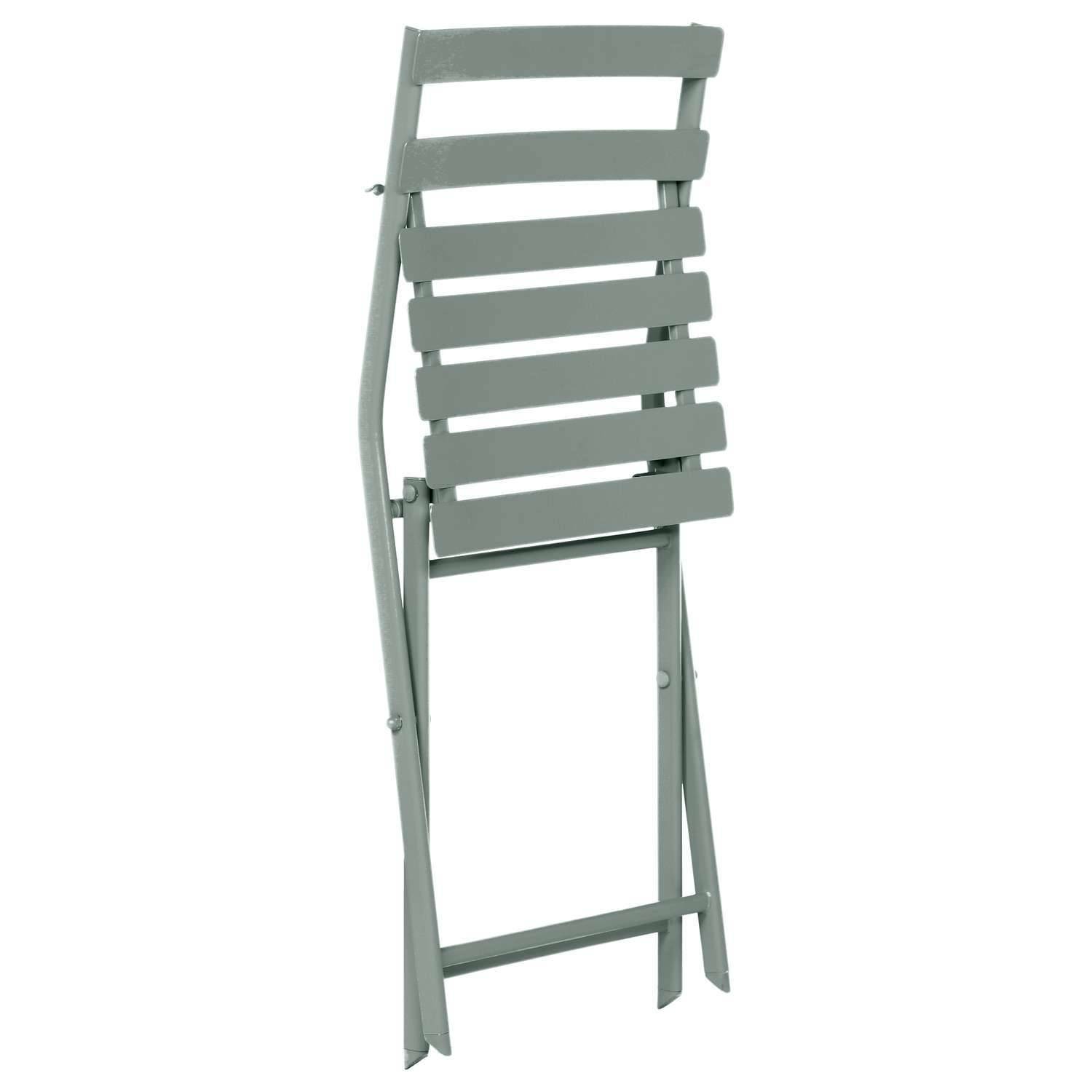 Hesperide - Lot de 2 chaises de jardin pliables en métal Greensboro - Hespéride - Imagen 2