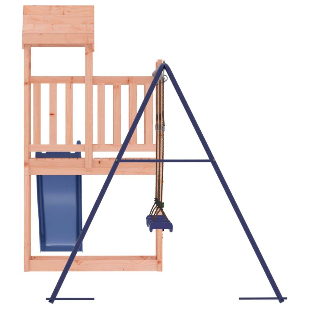 Helloshop26 - Aire de jeux d'extérieur balançoires toboggan portiques robuste jeux jardin 495 x 186 x 214 cm bois massif de douglas - Imagen 4