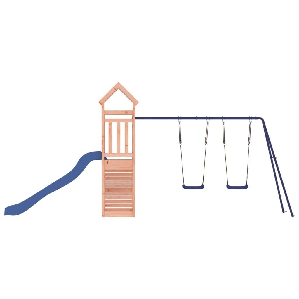 Helloshop26 - Aire de jeux d'extérieur balançoires toboggan portiques robuste jeux jardin 495 x 186 x 214 cm bois massif de douglas - Imagen 5