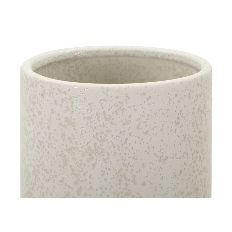 Vase boule en céramique blanche 16x28 cm - Mauro Ferretti - Image 3