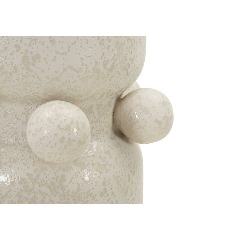 Vase boule en céramique blanche 16x28 cm - Mauro Ferretti - Image 4