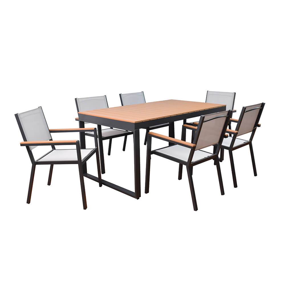 Home Deluxe - HOME DELUXE Ensemble de jardin SIERA SEDIA en aluminium robuste | Meubles de jardin, salon de jardin, table de balcon, meubles de terrasse - Image 2